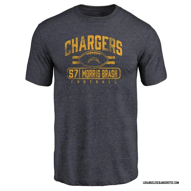 Youth Los Angeles Chargers ＃57 Tre'Mon Morris-Brash Navy Flanker T-Shirt