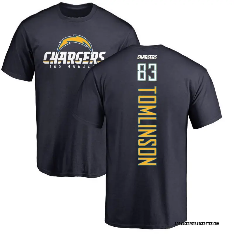 Youth Los Angeles Chargers ＃83 Eric Tomlinson Navy Backer T-Shirt